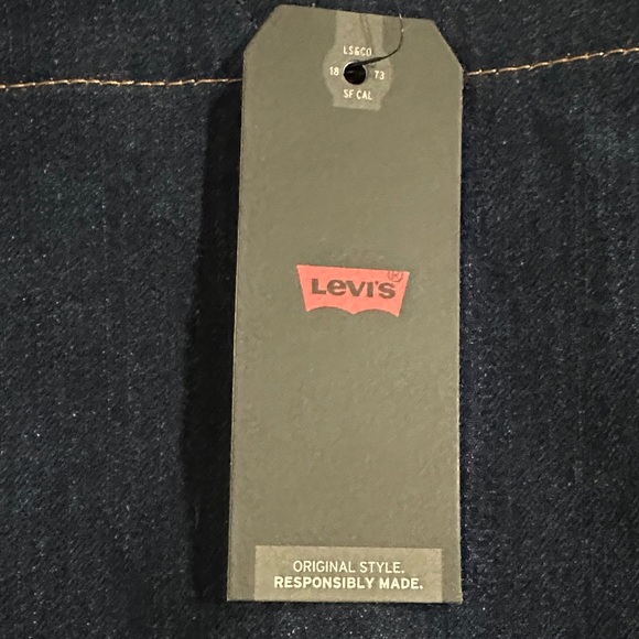 Levi's Navy Denim Tote Bag - Picture 2 of 3